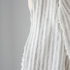 charcoal twin pinstripe 100 percent linen scarf