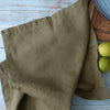 Olive 100% linen tea towel breathable dish towel