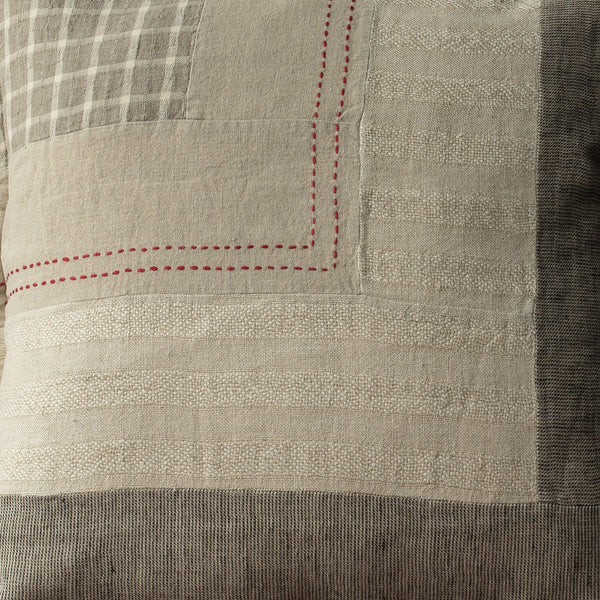 LINEN PATCHWORK CUSHION COVERS
