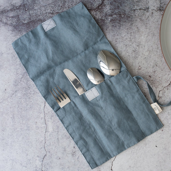 100% Linen Cutlery Wrap