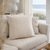 Ginger Pinstripe 100% Linen Cushion Cover