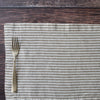 Olive Stripe 100% Linen Placemat