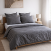 Charcoal Grey 100% Linen Duvet Cover