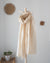 golden drizzle 100 percent linen scarf