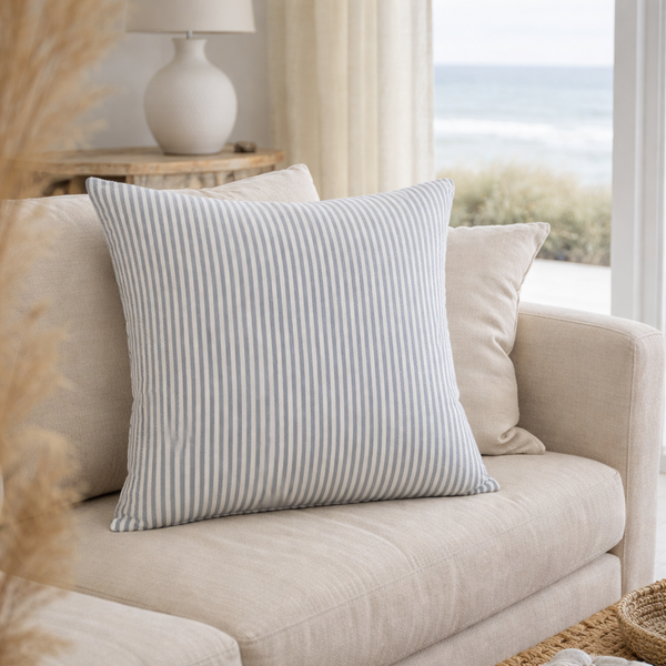 Marin Stripe 100% Linen Cushion Cover