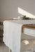 nature stripe linen table runner neutral tonesbackground
