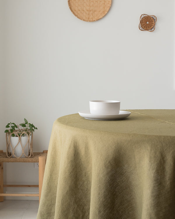 Olive 100% linen 