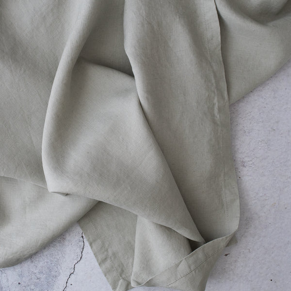 Honey gold 100% linen swaddle blanket warm tone baby wrap